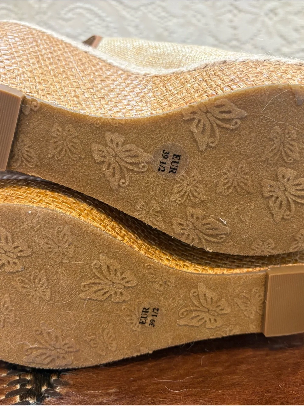 Woven Espadrille Wedge Sandals with Multicolor Floral Embroidery - Women - Picture 7 of 9
